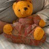 Identifying a Stuffed Toy - overstuffed print fabric body with bear head, hands, and feet sewn in place