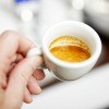 A demitasse cup of espresso.