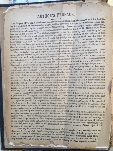 Value of an 1847 Webster's Dictionary