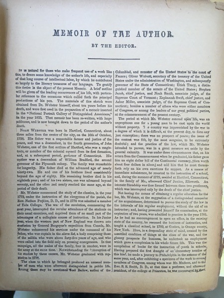 Value of an 1847 Webster's Dictionary