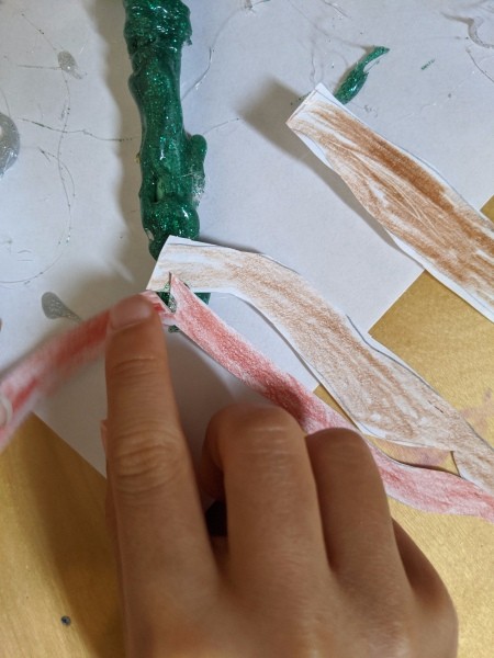 Felt Flower Wand - adding more roots