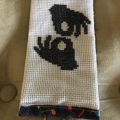 Personalized Cross Stitch Bookmark - finished bookmark