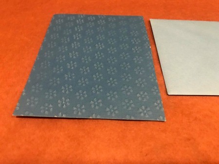 #1 Dad Father's Day Card - blue paper to cover the original card front