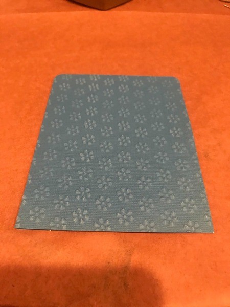 #1 Dad Father's Day Card - finished step of covering the card