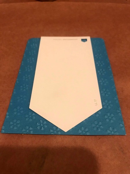 #1 Dad Father's Day Card - paint chip that inspired a tie theme