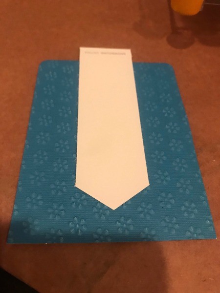 #1 Dad Father's Day Card - placing the chip