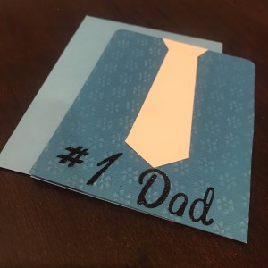 #1 Dad Father's Day Card - # 1 Dad written with altered sticker letters