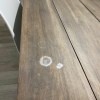 Repairing Alcohol Damage to Wooden Table Finish - white marks on table