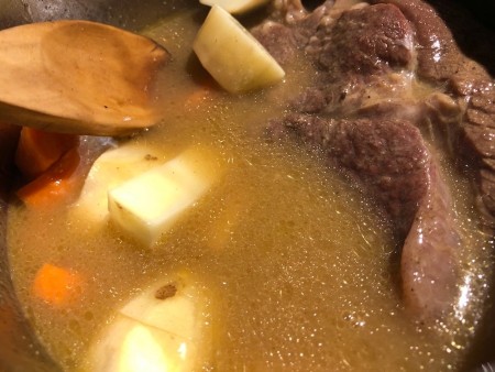 adding potatoes & carrots to Pot Roast