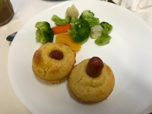 Corn Dog Muffins on plate