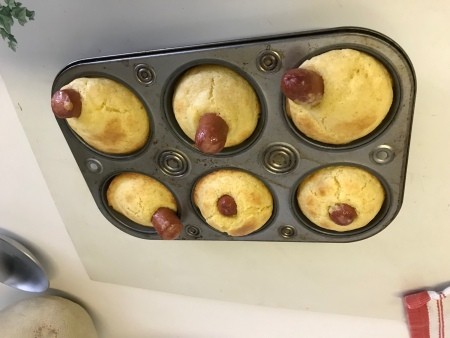 baked Corn Dog Muffins