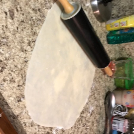 rolling pie dough