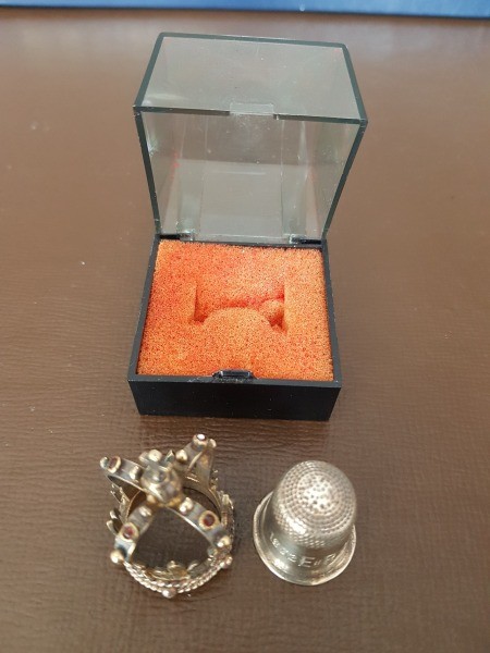 Value of a Silver Thimble with Jeweled Crown