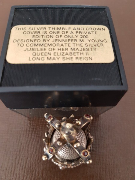 Value of a Silver Thimble with Jeweled Crown