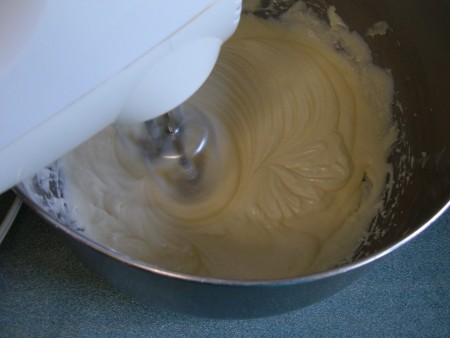 mixing batter