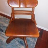 Age and Value of a Murphy Desk Chair - wooden armless desk chair with casters