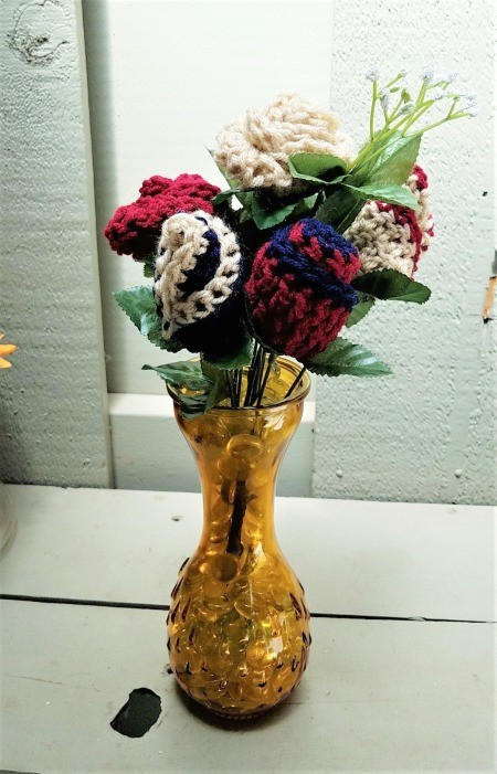 Crocheted Americana Roses