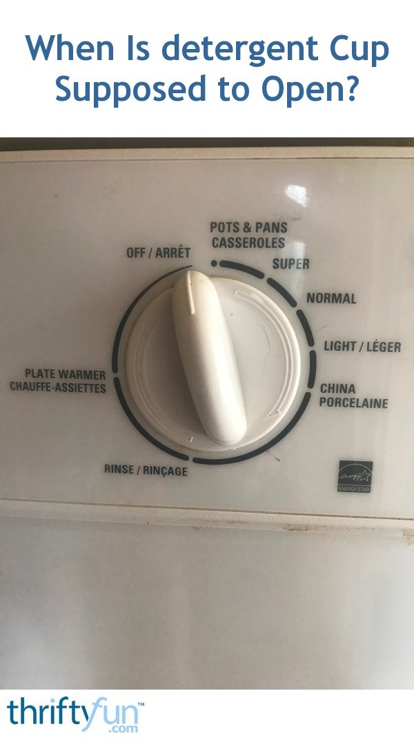 When Is detergent Cup Supposed to Open? ThriftyFun