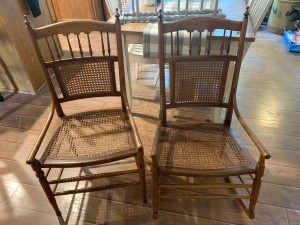 Value of Conant Ball Rocker and Regular Chair?  - two antique style chairs