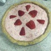 A strawberry chiffon pie.