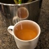 A cup of lemongrass ginger tea.