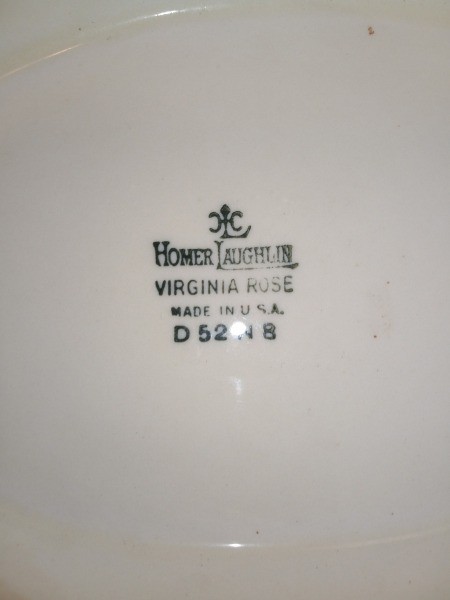 Value of a Homer Laughlin Virginia Rose Covered Dish?