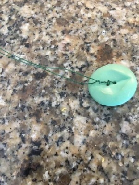 Decorated Singer Button Box and Spool Holder  - wiring button