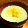 A bowl of Cauliflower Broccoli Cheese Soup