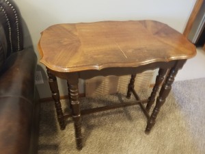 Value of a Mersman Table? - 6 legged rectangular table with dark wood legs and a lighter wood top