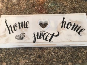 Recycled Dresser Drawer  Decorative Sign - finished sign with decals
