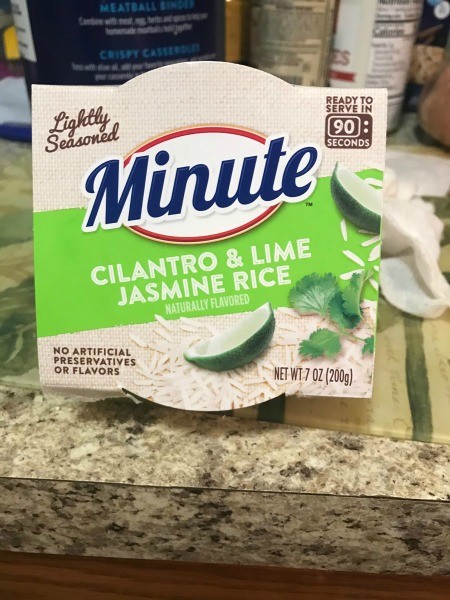 A packet of minute rice.