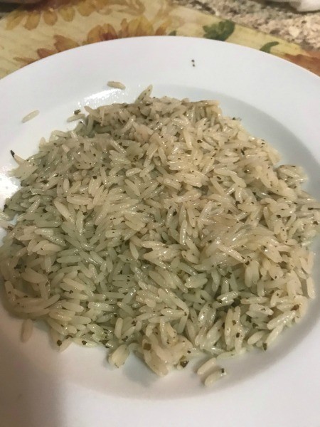A plate of rice.