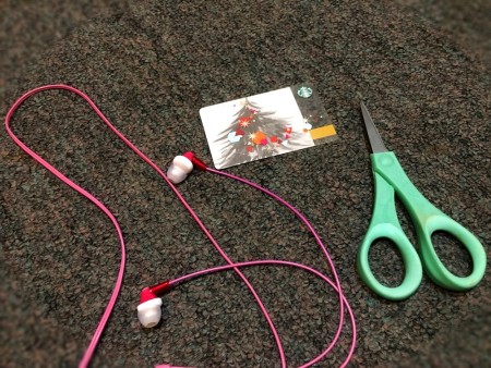 DIY Earbuds Holder - supplies