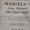 The title page of an old Webster's dictionary.