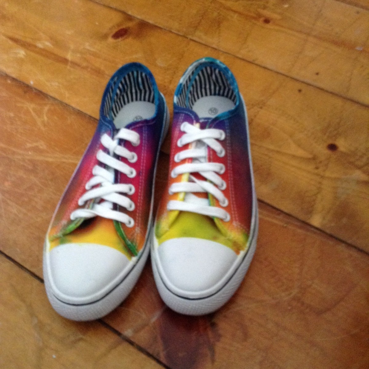 Five Step Tie Dye Sneakers | ThriftyFun