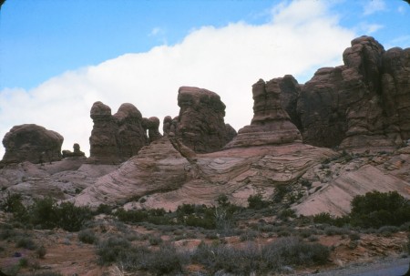 A rock formation at Lake Powell, AZ.