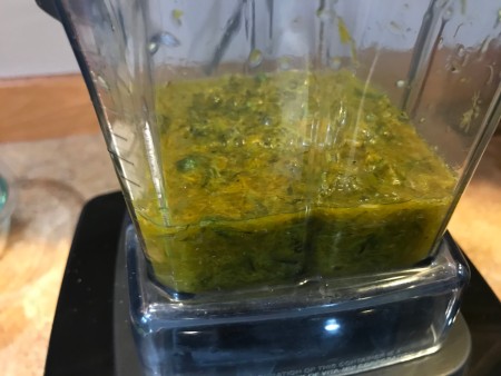 Dandelion Playdough - greenish liquid