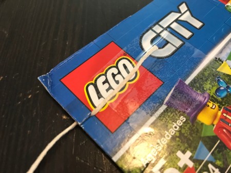 Nature Weaving - tape string to the back of the cardboard