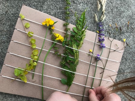 Nature Weaving - yellow flowers added and other plants adjusted