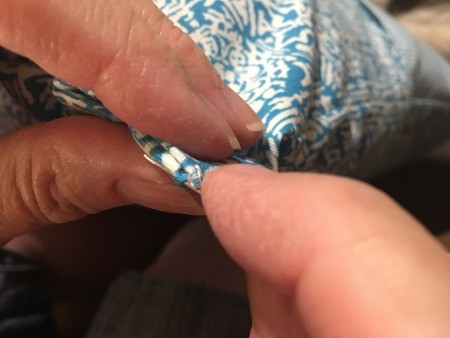 Pocket Pillow - hand stitch closed