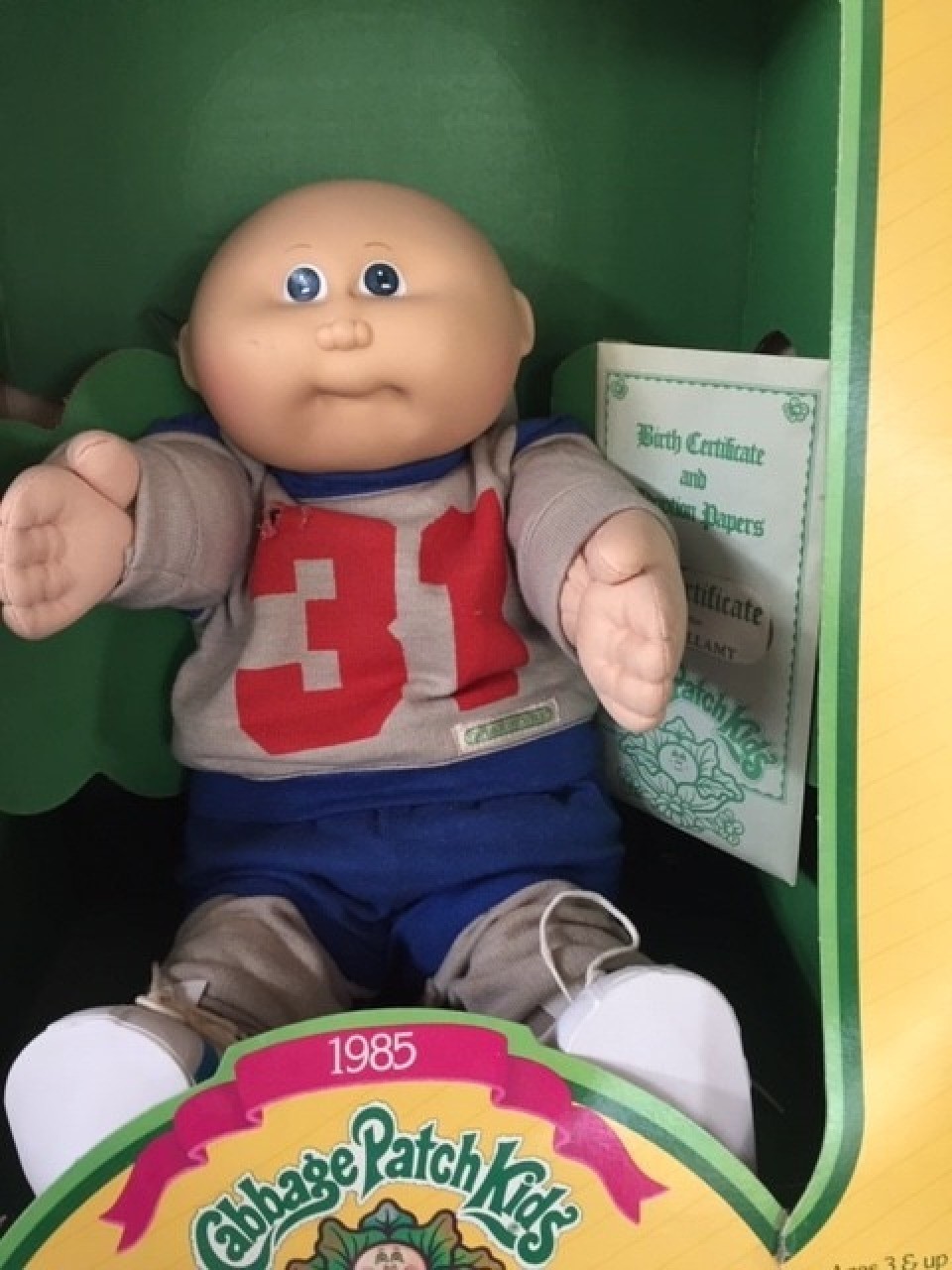cabbage patch doll in box