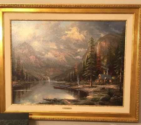 Finding The Value Of A Thomas Kinkade Print ThriftyFun   Thomas Kinkade Painting Value M3 