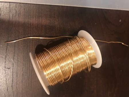 4th of July Craft Stick Star with Streamers - spool of craft copper wire