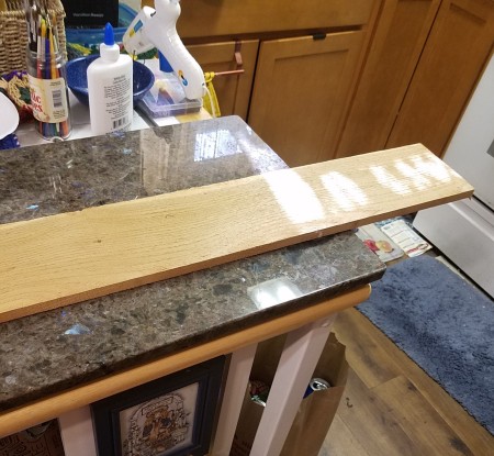 No More Messy Bathroom Shelf - board