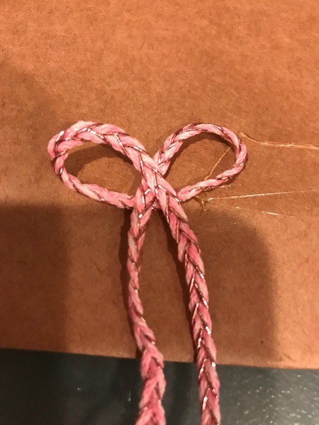 Binder Clip Photo Holder - pink ribbon bow