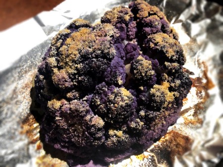 The completed roast cauliflower.
