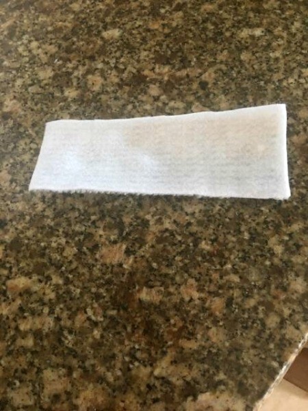 Personalized Needlepoint Bookmarks - piece of felt cut to fit