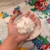 Moisturizing Lavender Body Scrub - adding more sugar to create a stiffer texture as shown in maker's hand