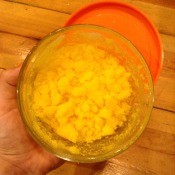 Aromatherapy Body Scrub - scrub in a glass storage container