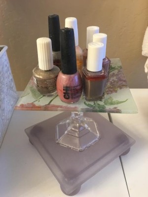 Cute Candlestick Holder Caddies - nail polish caddy